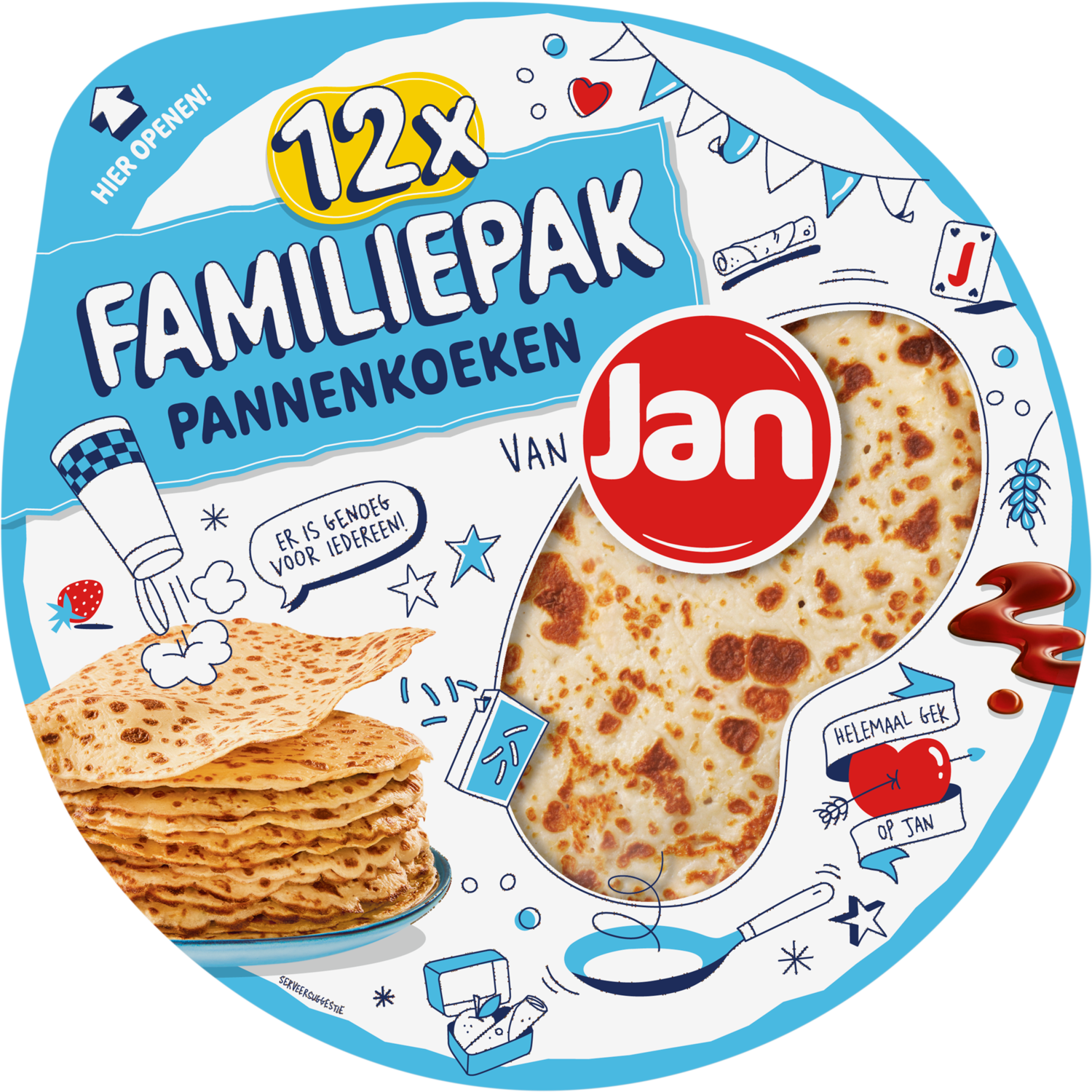 Jan Familiepak pannenkoeken Tray 810 g
