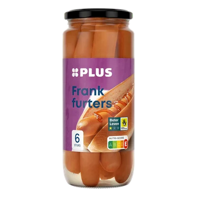 PLUS Frankfurters Pot 250 g
