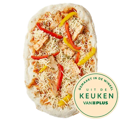 Uit de keuken van PLUS Pizza BBQ Chicken Stuk 1 st