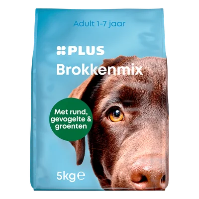 PLUS Adult hondenbrokken gevogelte-rund Stazak 5 kg