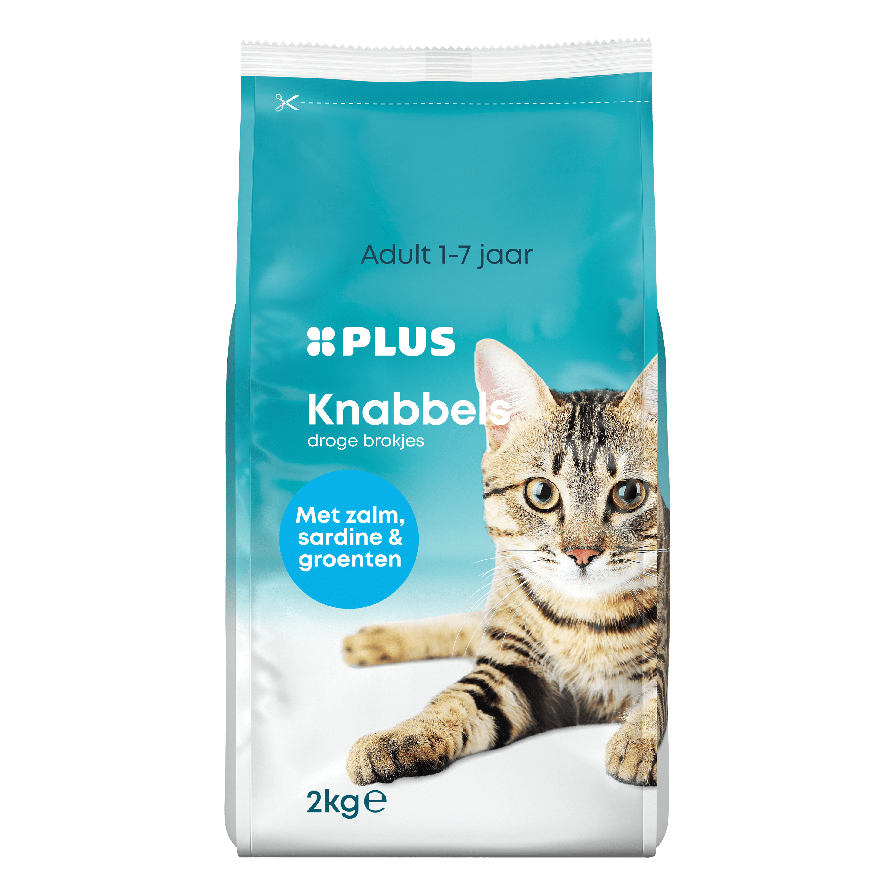 PLUS Kattenvoer knabbels vis Stazak 2 kg