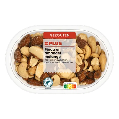 PLUS Pinda en Amandel Melange(gez) Kuipje 190 g