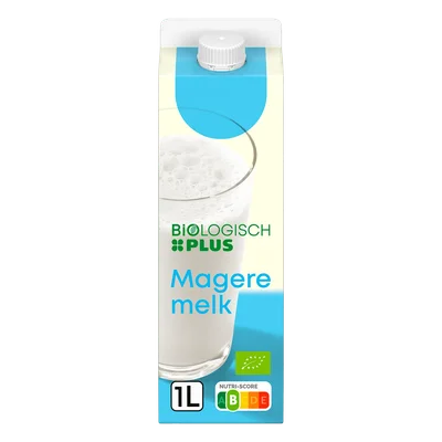 Biologisch PLUS Magere melk Pak 1000 ml