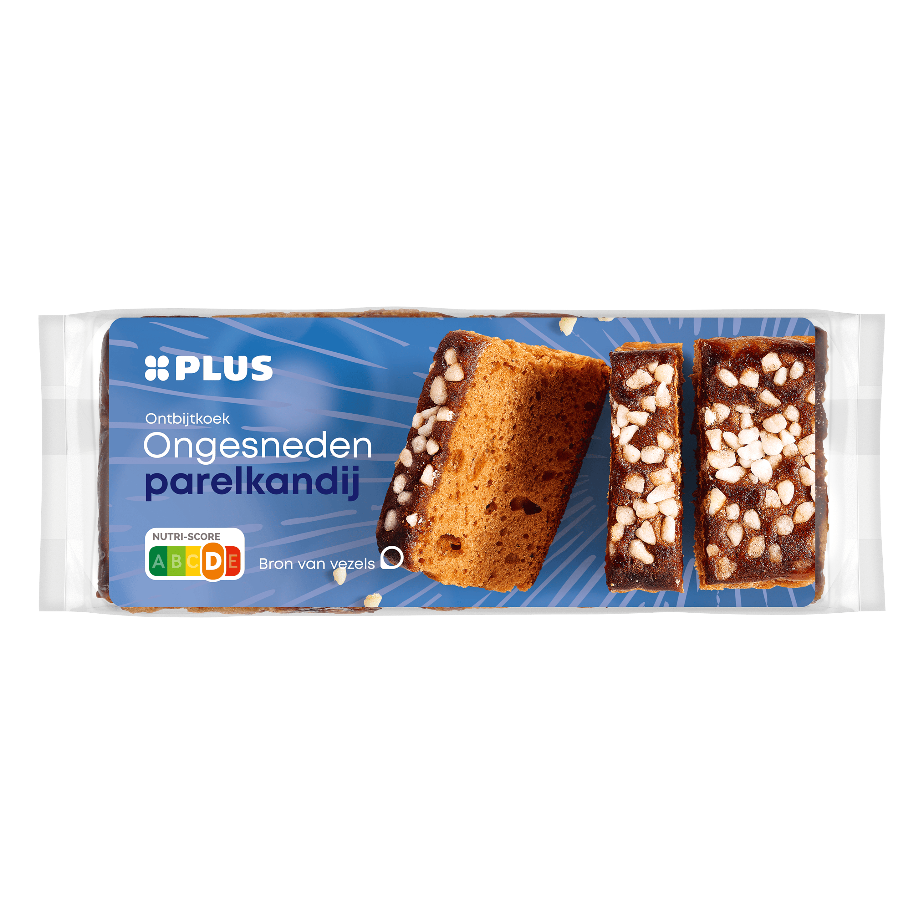 PLUS Ontbijtkoek Parelkandij ongesn Wikkel 465 g