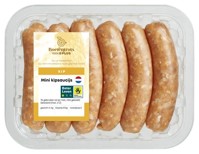 PLUS Boerentrots Mini kipsaucijs Tray 300 g