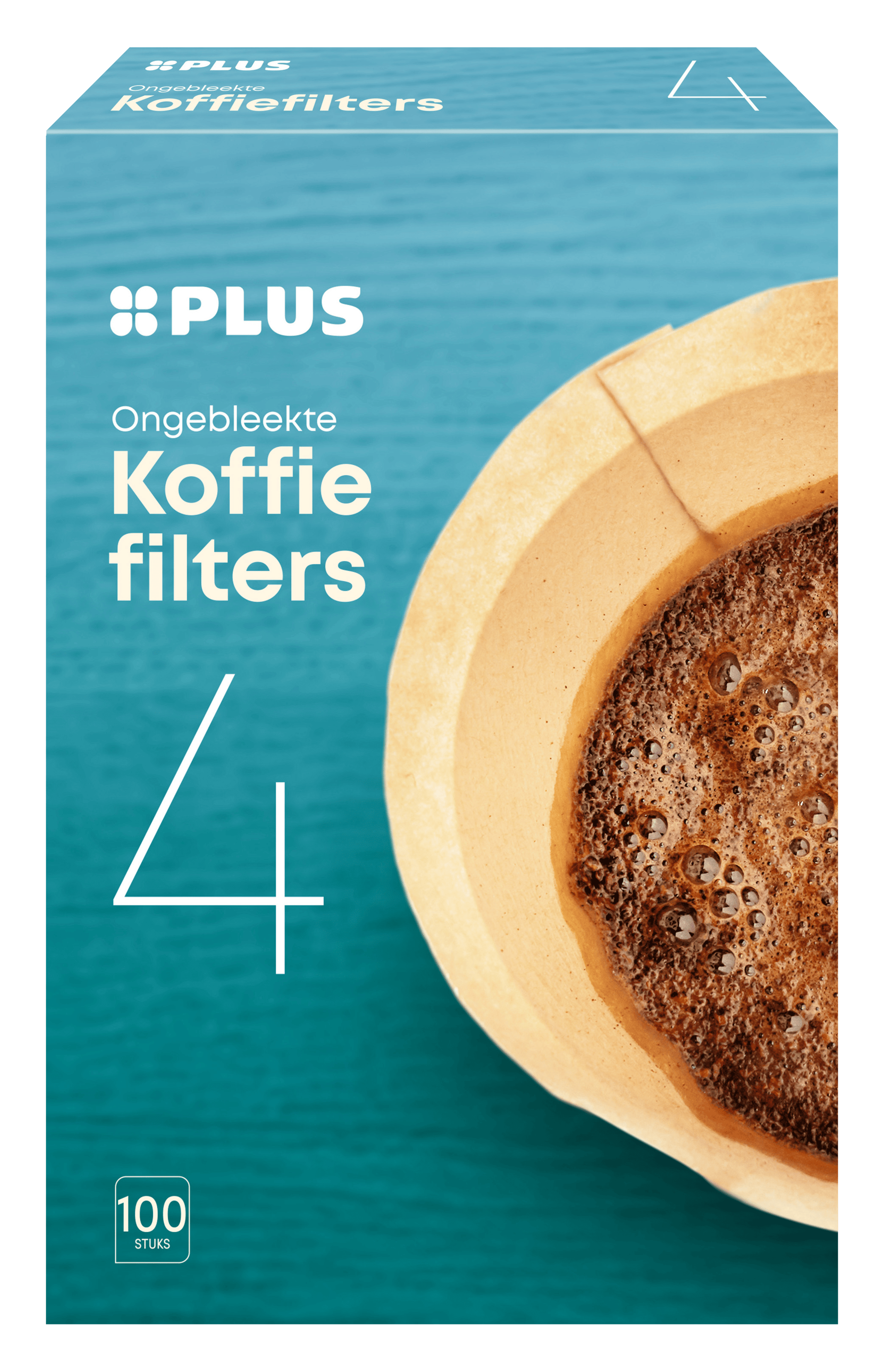 PLUS Koffiefilters nr. 4 Doos 100 st