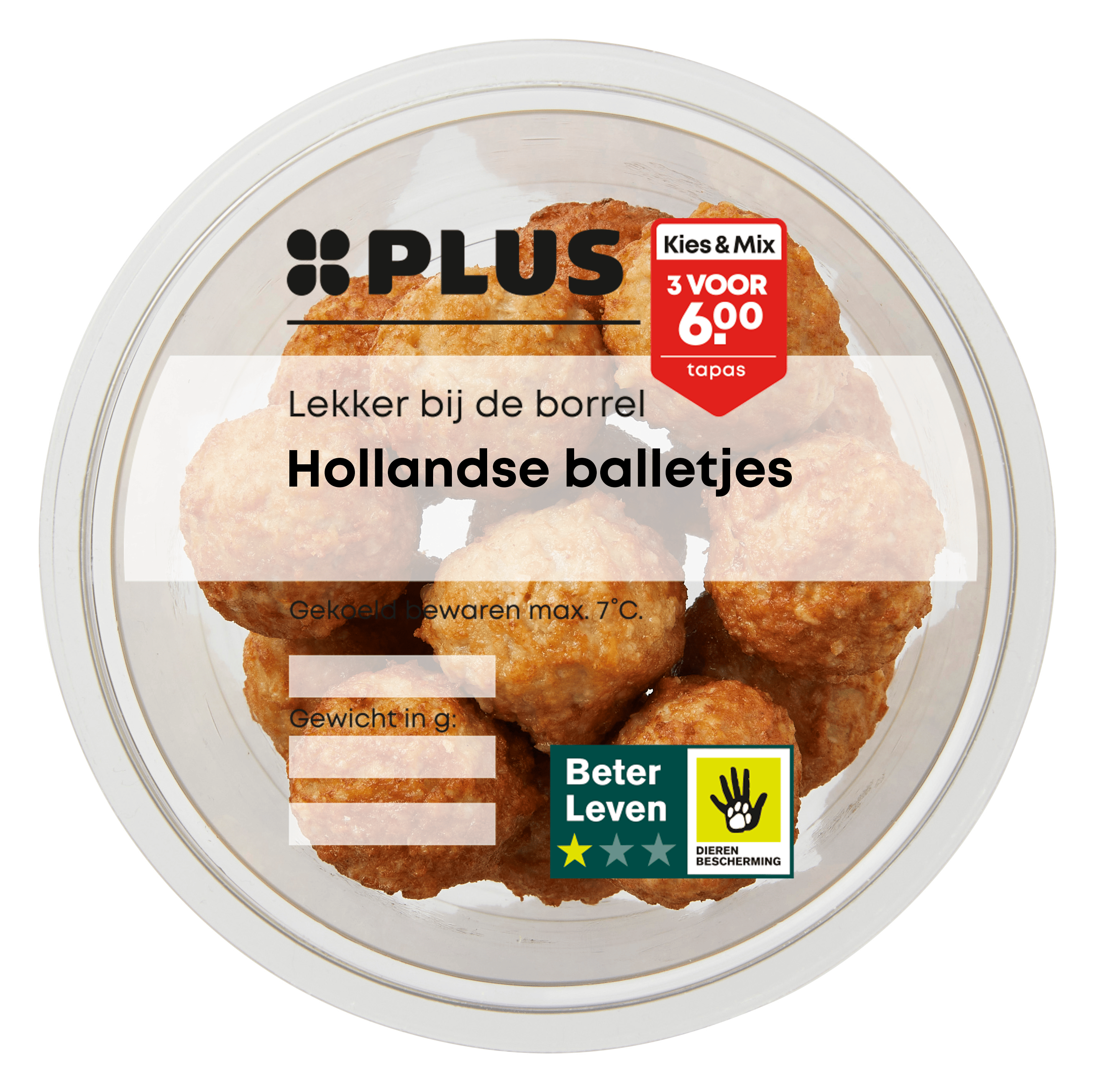 PLUS Hollandse balletjes GVP Bakje 190 g