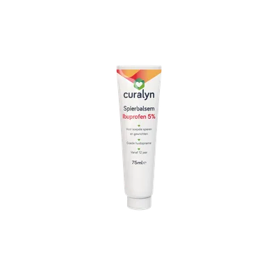 Curalyn Spierbalsem 5% ibuprofen Tube 75 g