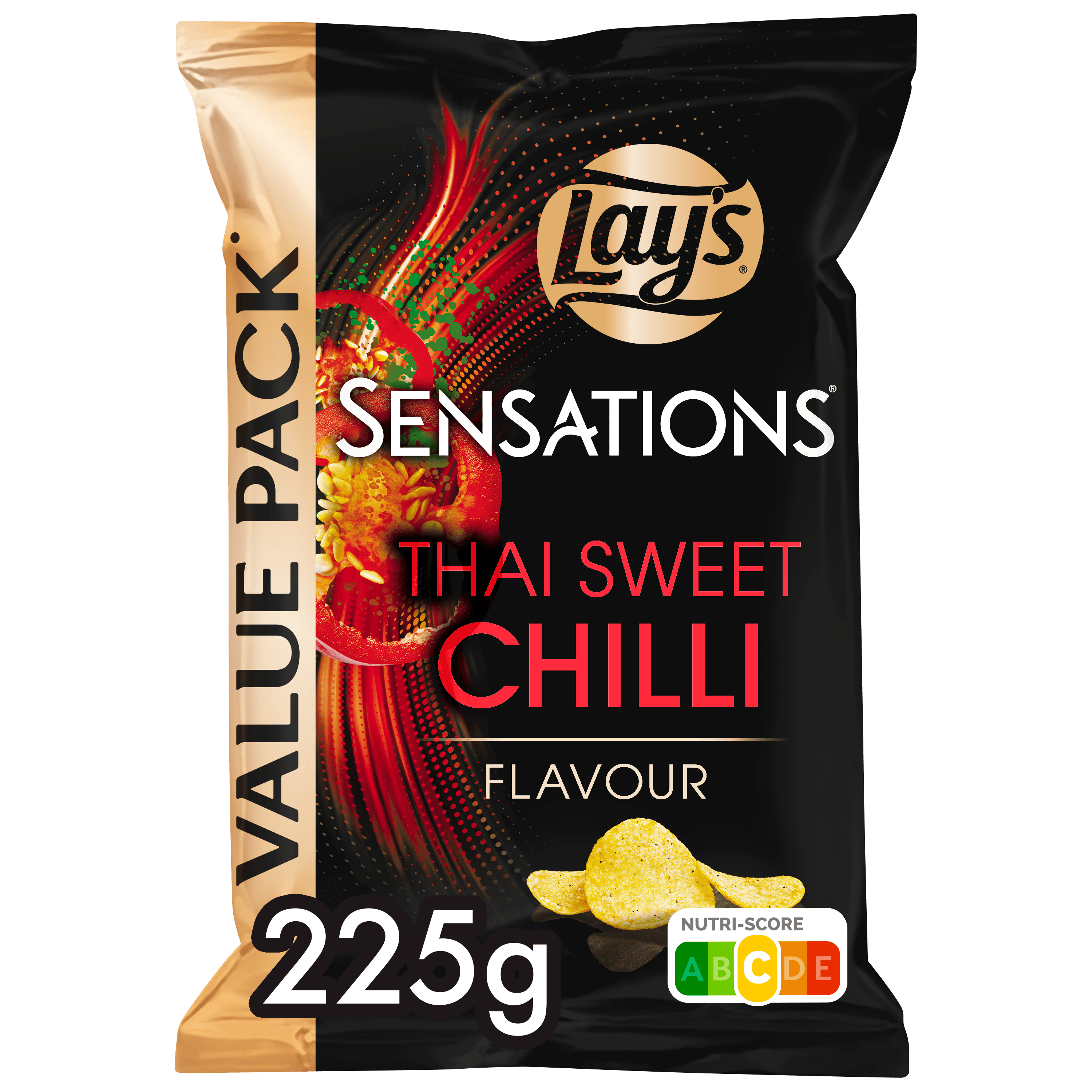 Lays Sensations Thai Sweet Chili Value Pack Zak 225 g