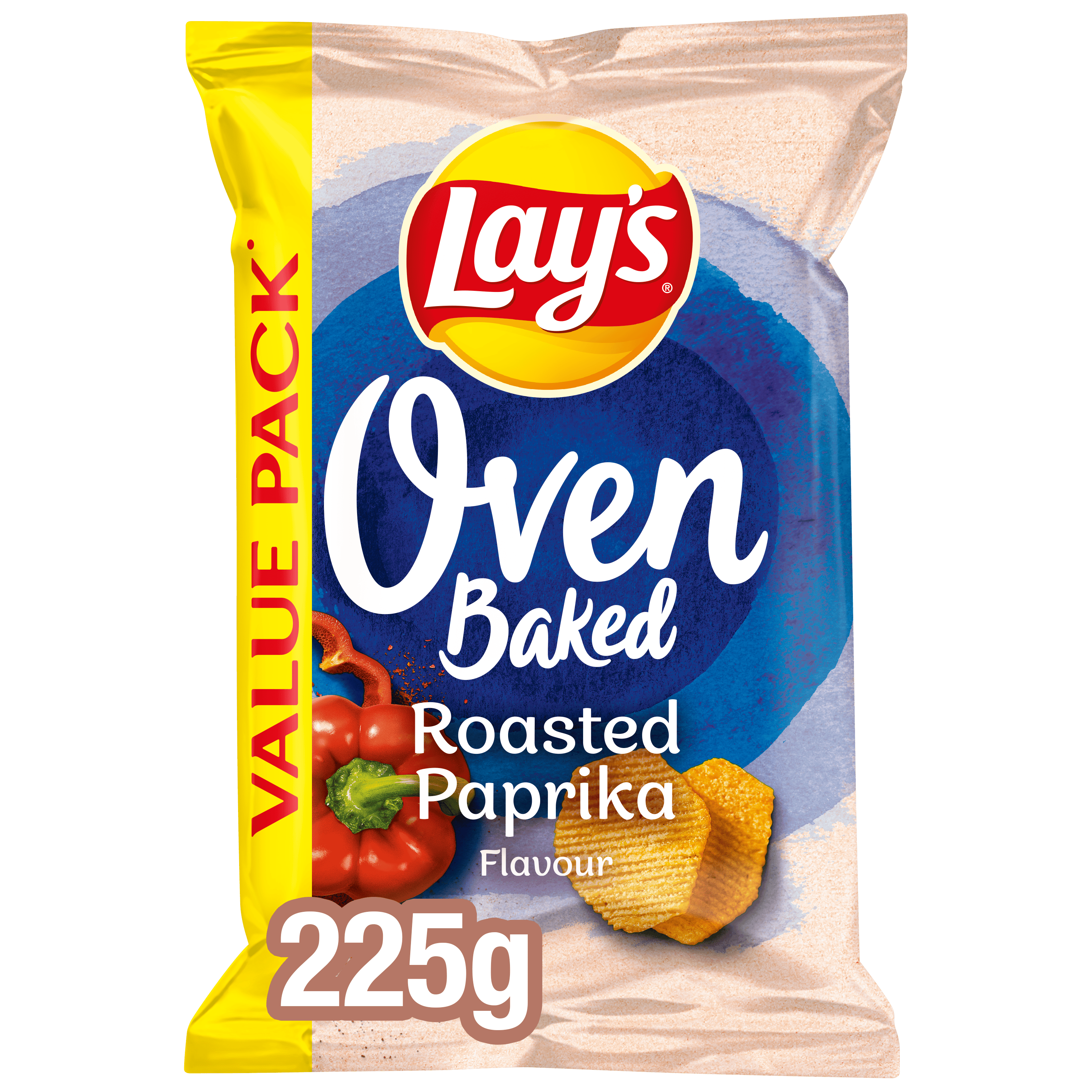 Lays Oven Baked Roasted Paprika Value Pack Zak 225 g