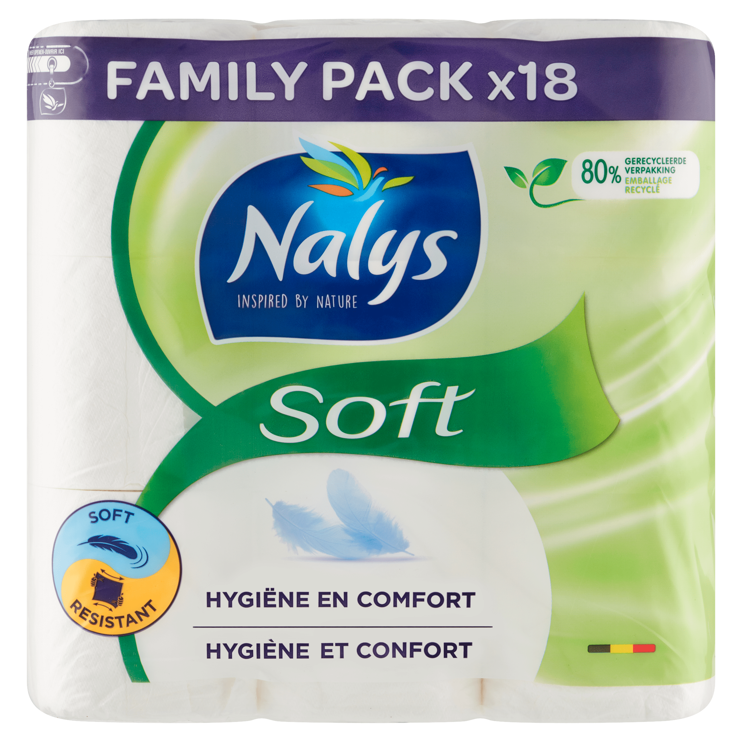 NALYS Ultra Soft toiletpapier Zak 18 st