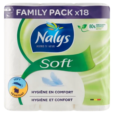 NALYS Ultra Soft toiletpapier Zak 18 st