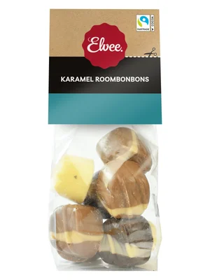 Elvee Karamel zeezout fudge Zak 160 g