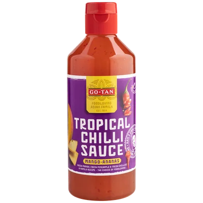 Go-Tan Chillisaus tropical Fles 500 ml