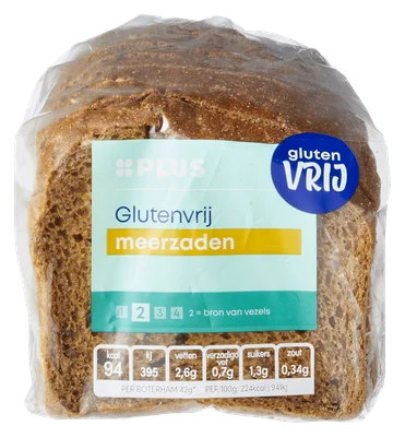PLUS Glutenvrije pistolets meerzaden Zak 2 st