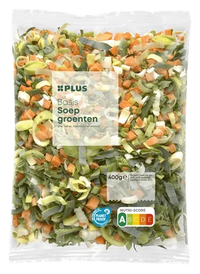 PLUS Soepgroenten fijn gvp Zak 400 g