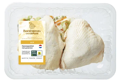 PLUS Boerentrots Kipsoeppakket met groenten Stuk 630 g