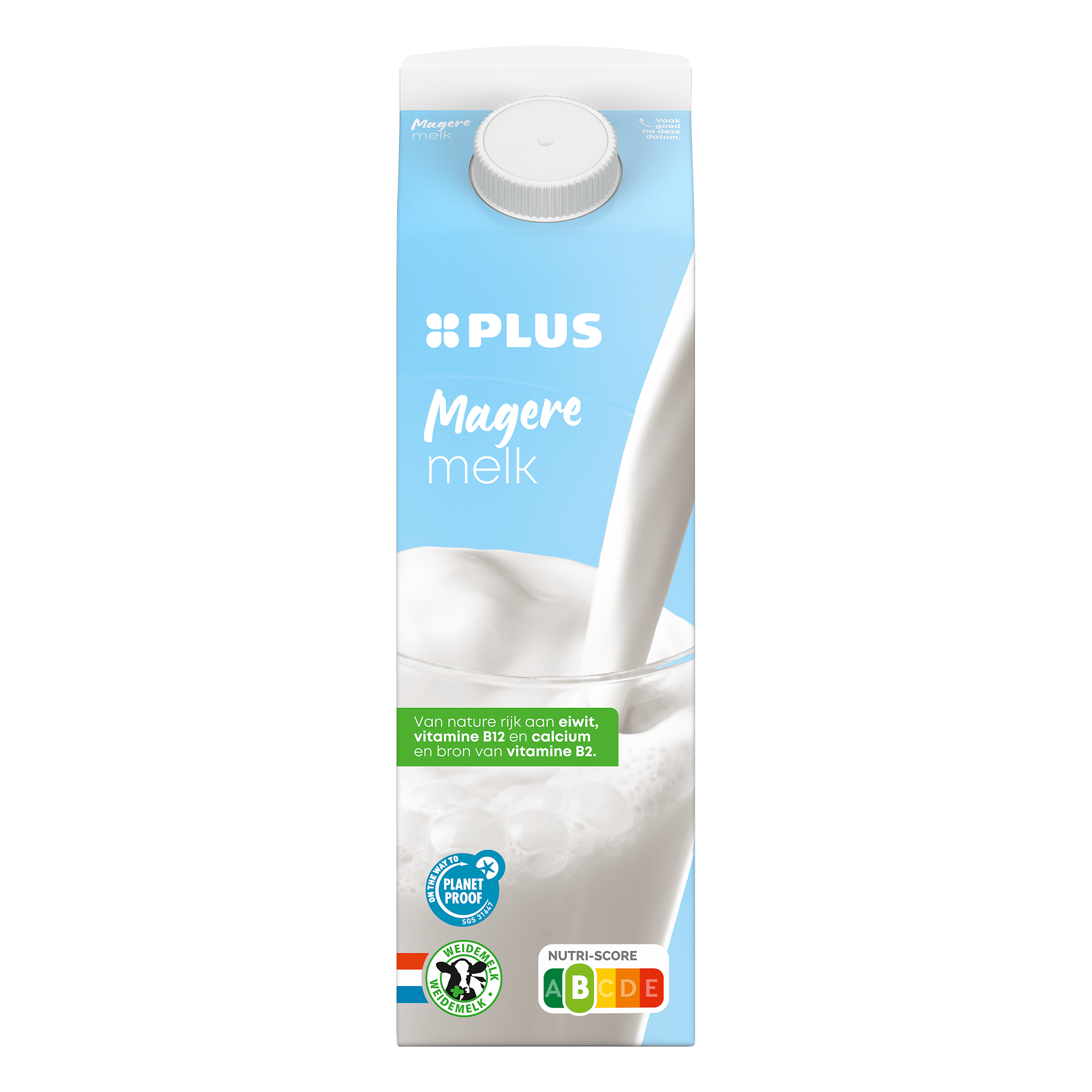 PLUS Magere melk Pak 1000 ml