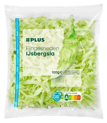 PLUS IJsbergsla fijn kvp Zak 100 g