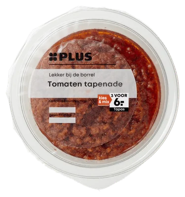PLUS Tomaten tapenade Bakje 110 g