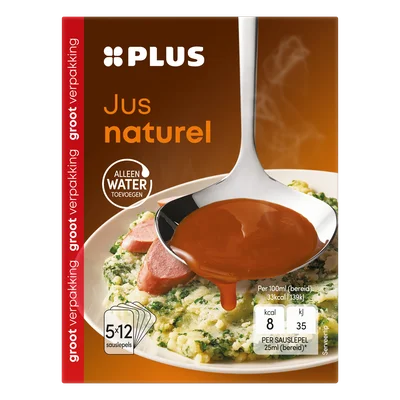 PLUS Jus naturel 5-pack Doos 145 g