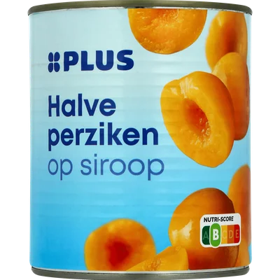 PLUS Perziken op lichte siroop Blik 820 g