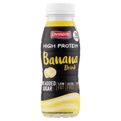 Ehrmann High Protein Shot Banaan Fles 250 ml