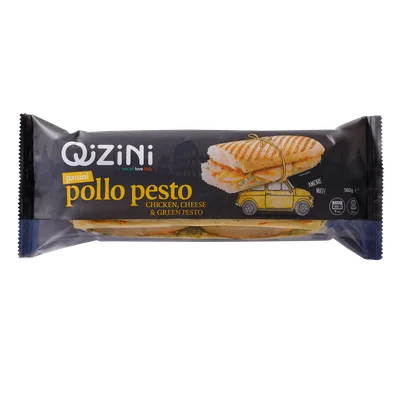Qizini Panini pollo pesto Stuk 180 g