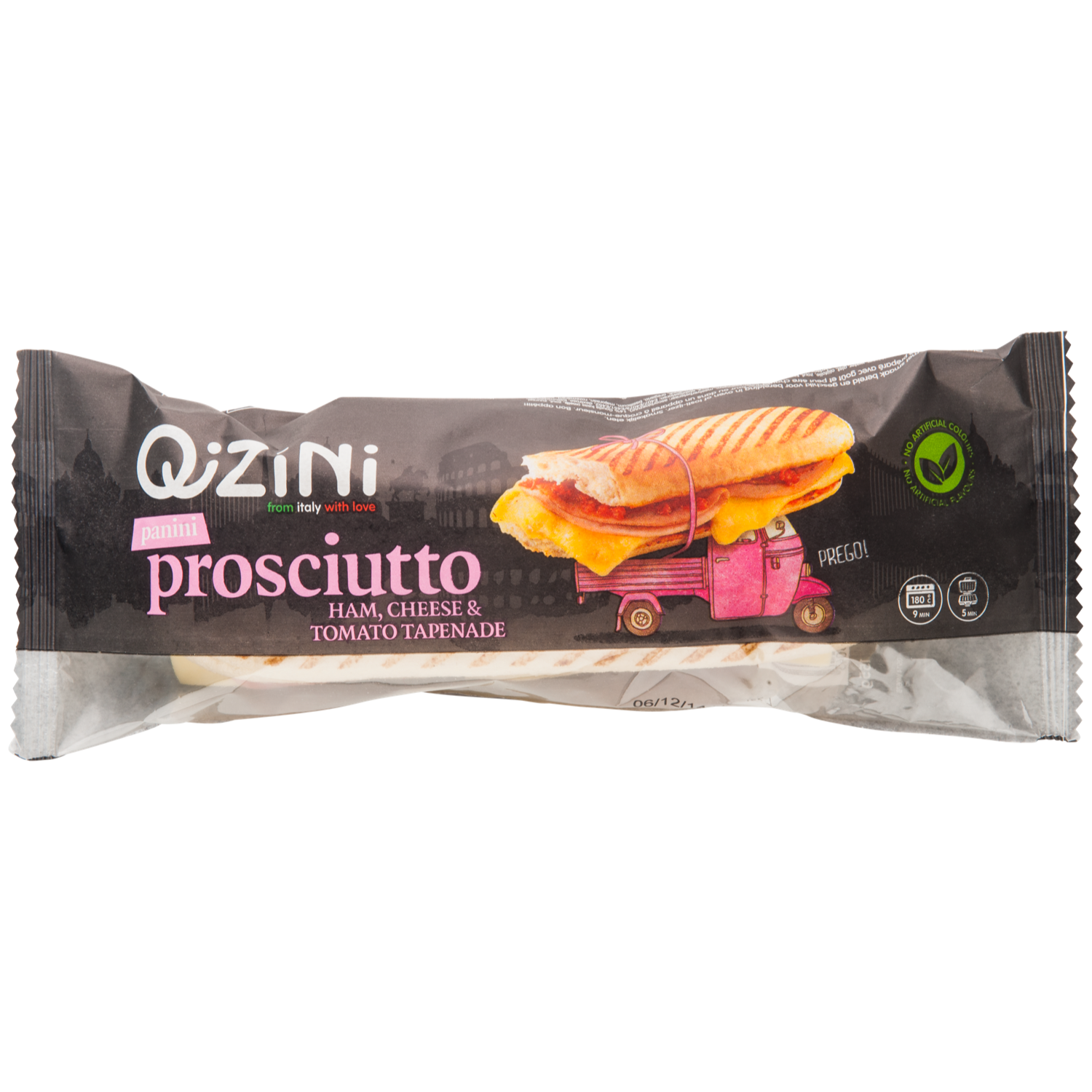 Qizini Panini prosciutto Stuk 160 g