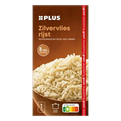 PLUS Zilvervliesrijst VDV Doos 1 kg