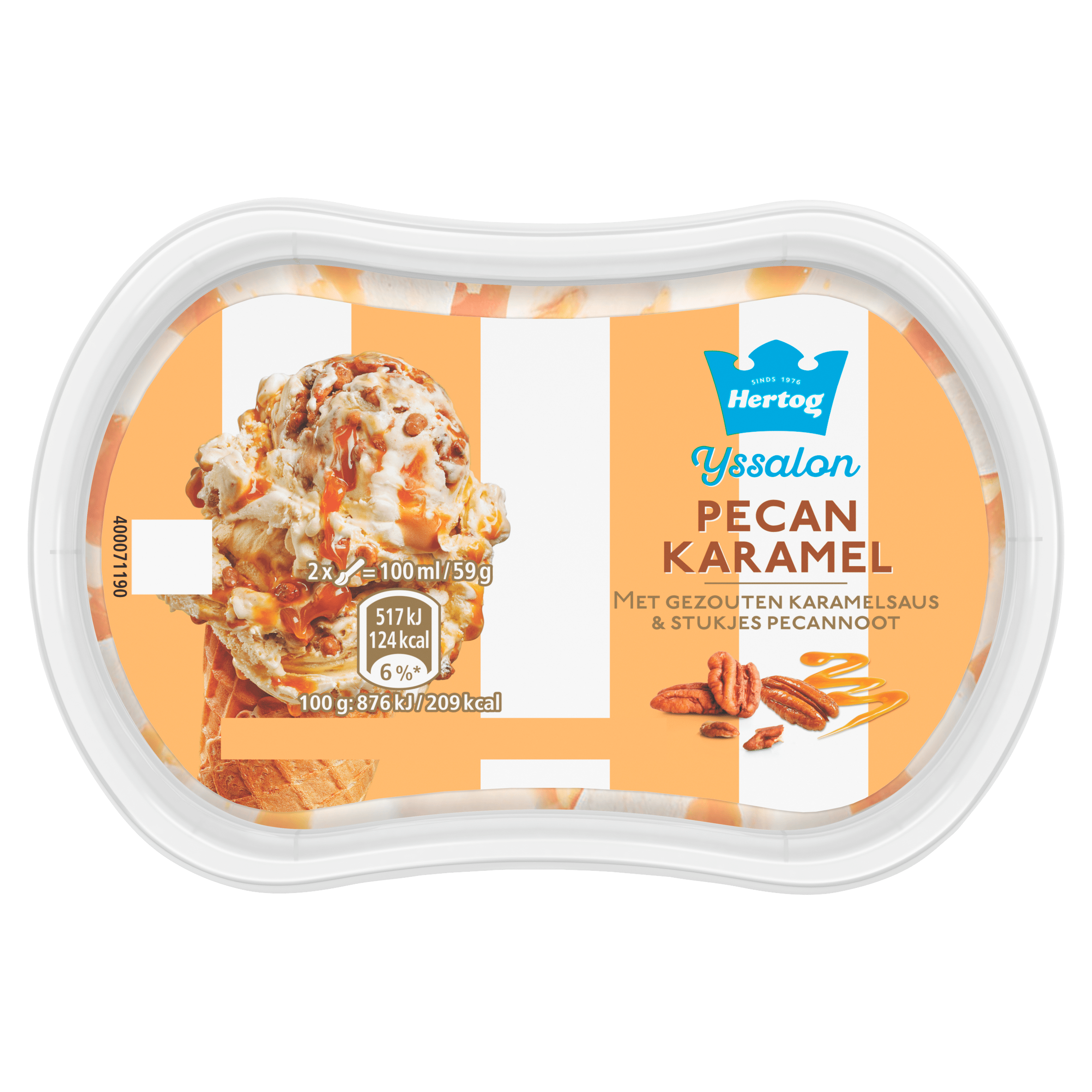 Hertog IJssalon mini pecan karamel Beker 200 ml