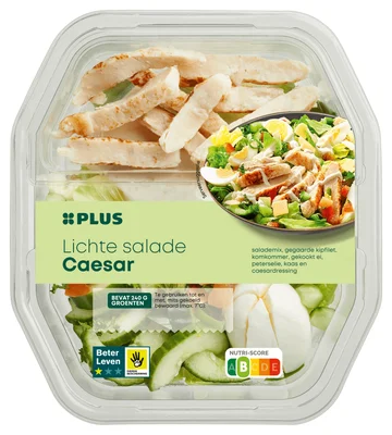 PLUS Lichte salade gerookte kip Bakje 400 g