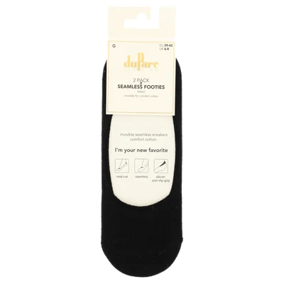 DuParc invisible footie wit/zwart 35-38