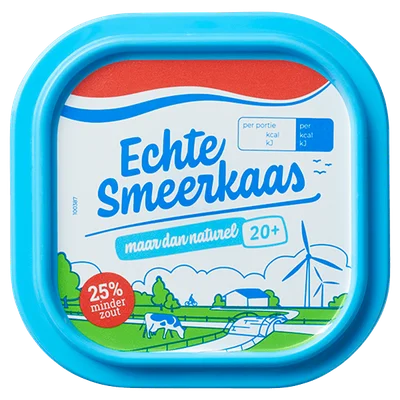 Echte Smeerkaas Naturel 48+ Kuipje 100 g