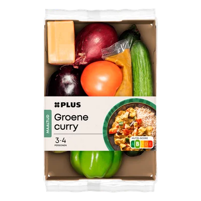 PLUS Verspakket groene curry Tray 1130 g
