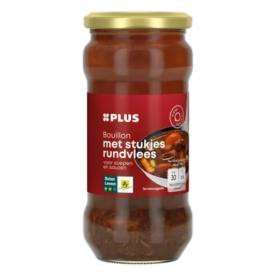 PLUS Bouillon rundvlees Pot 340 ml