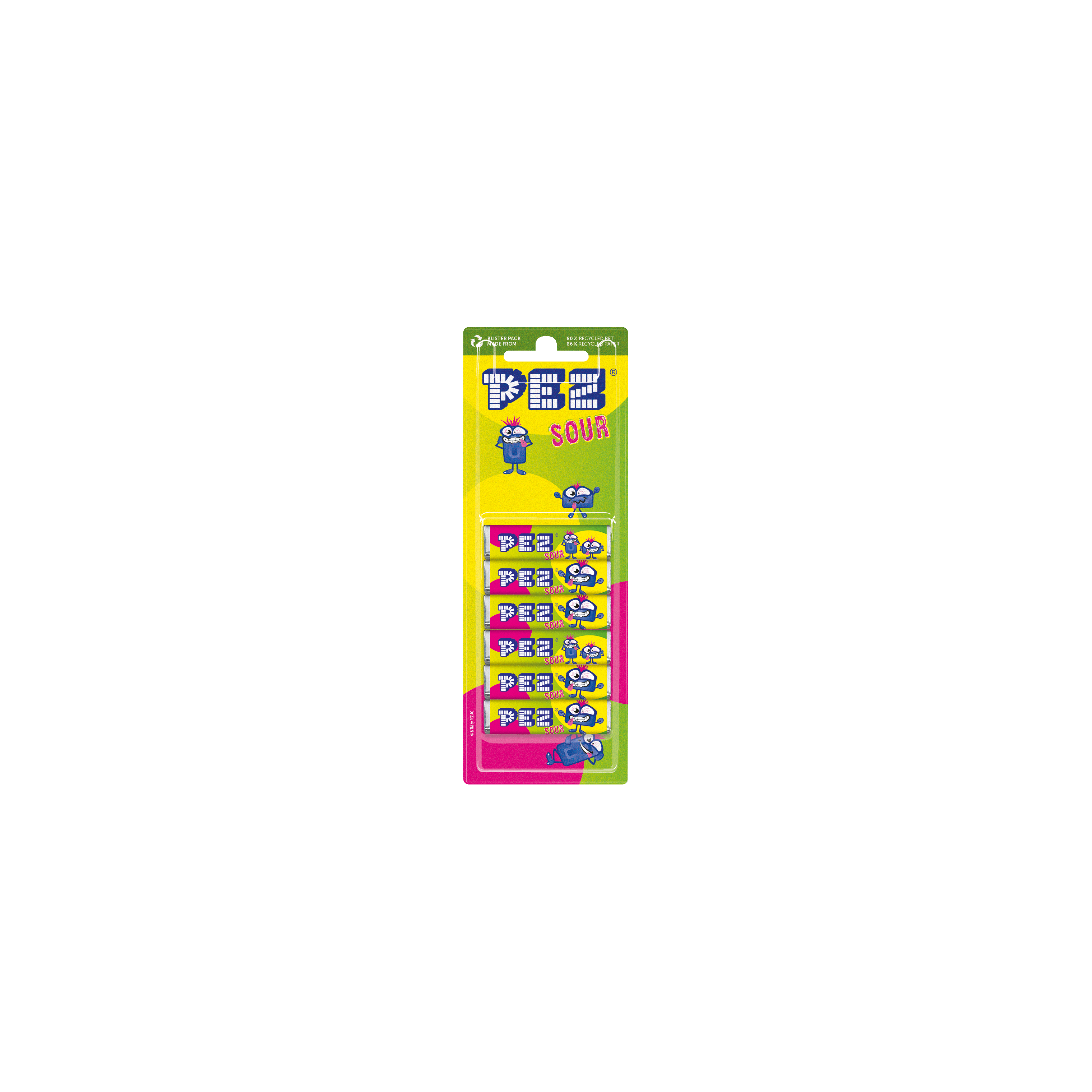 Pez Sour Mix Blister 51 g