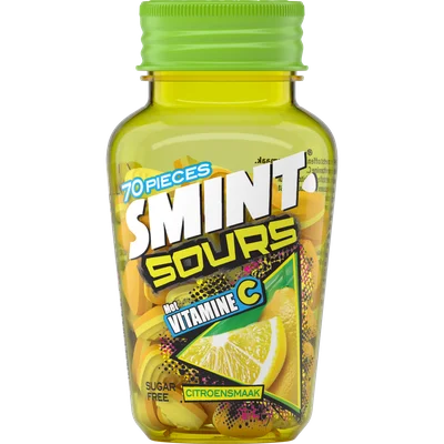 Smint Sour lemon Fles 49 g
