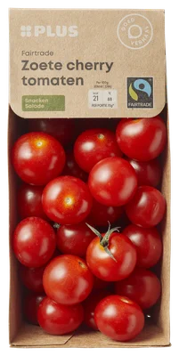 PLUS Zoete cherrytomaten Fairtrade Mand 400 g