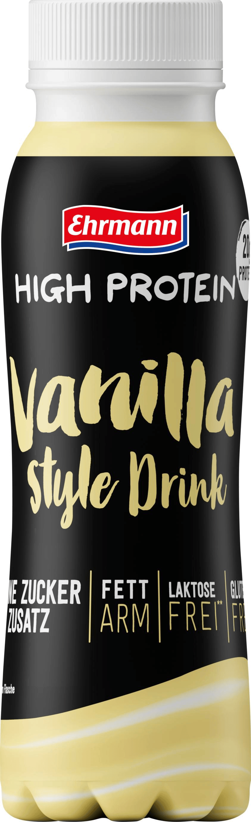 Ehrmann High Protein Shot Vanille Fles 250 ml