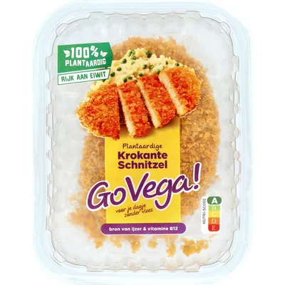 Go Vega Krokante kipschnitzel Tray 220 g