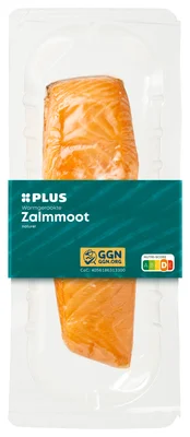 PLUS Warm gerookte Noorse zalmmoot Tray 125 g