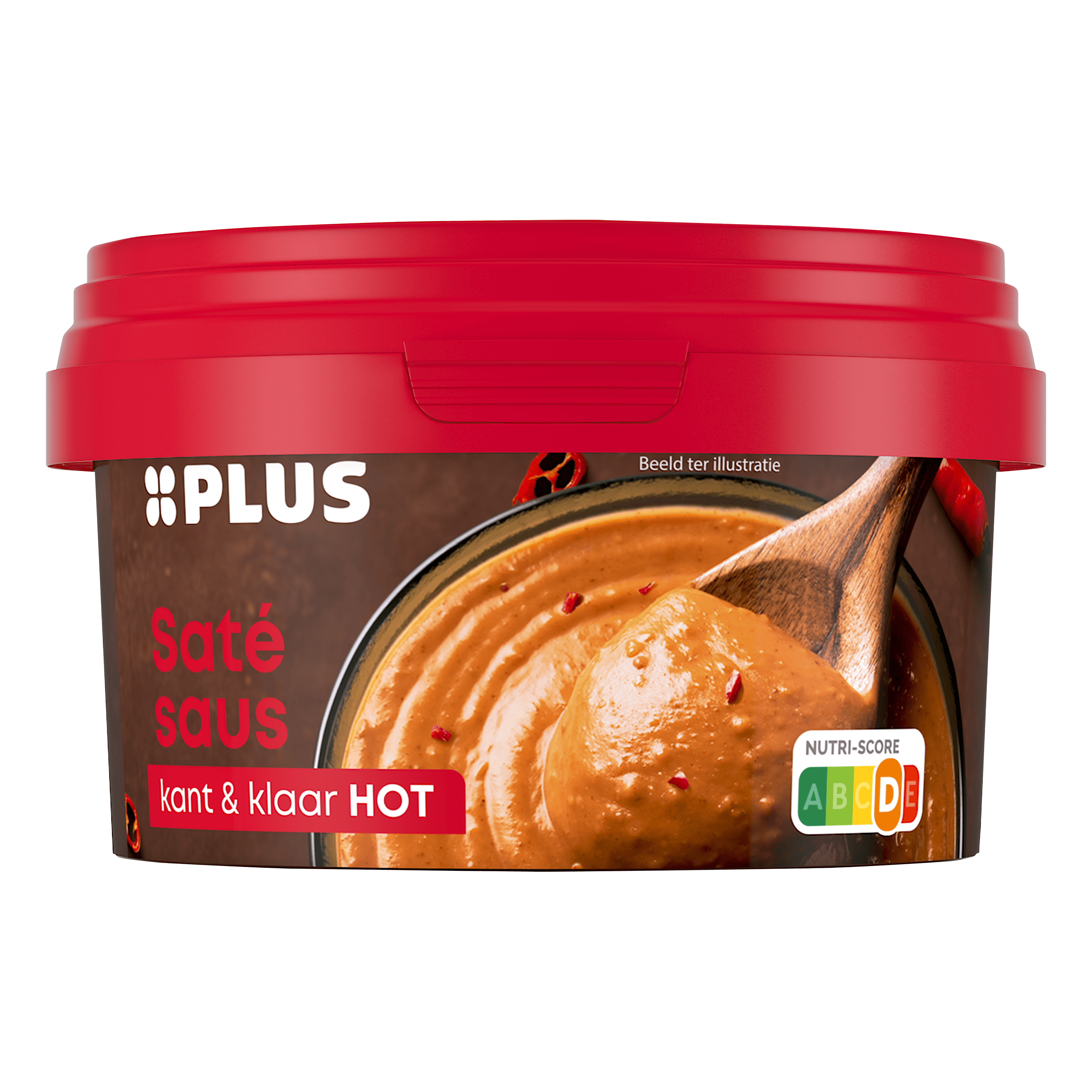 PLUS Satésaus Hot Kuipje 500 g