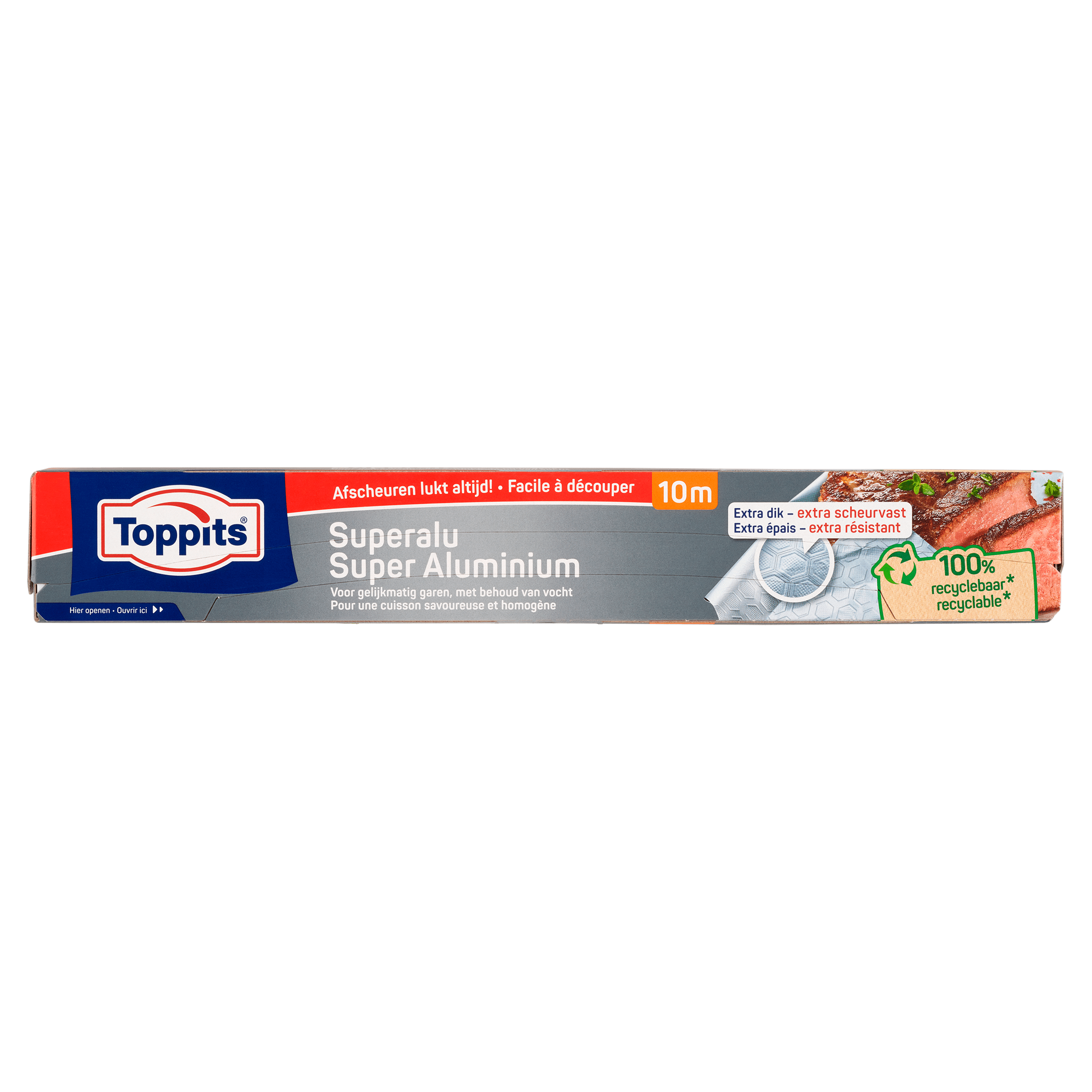 Toppits Super Aluminiumfolie 10m recycled Doos 10 m