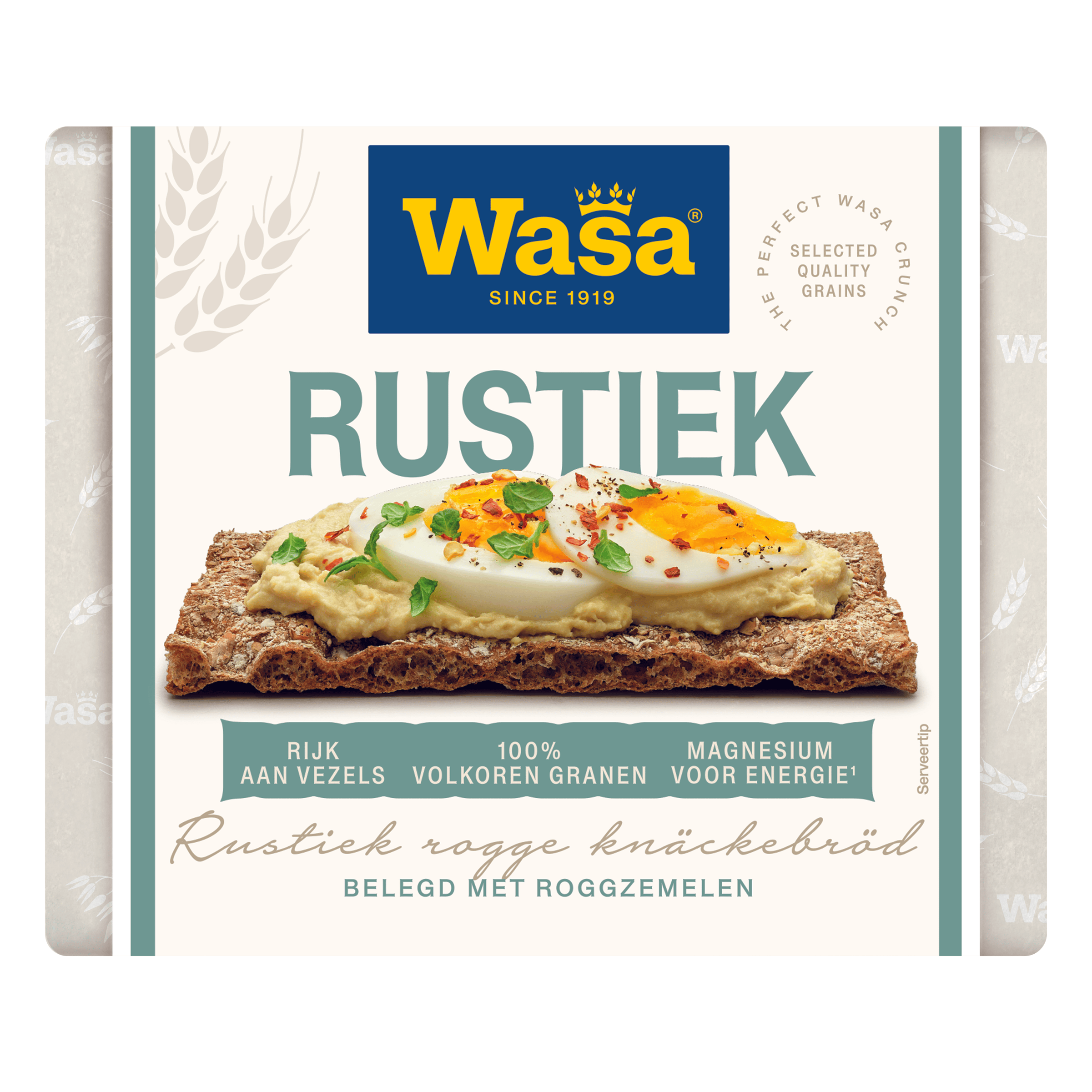 Wasa Knäckebröd Rustiek 14 stuks Doos 215 g