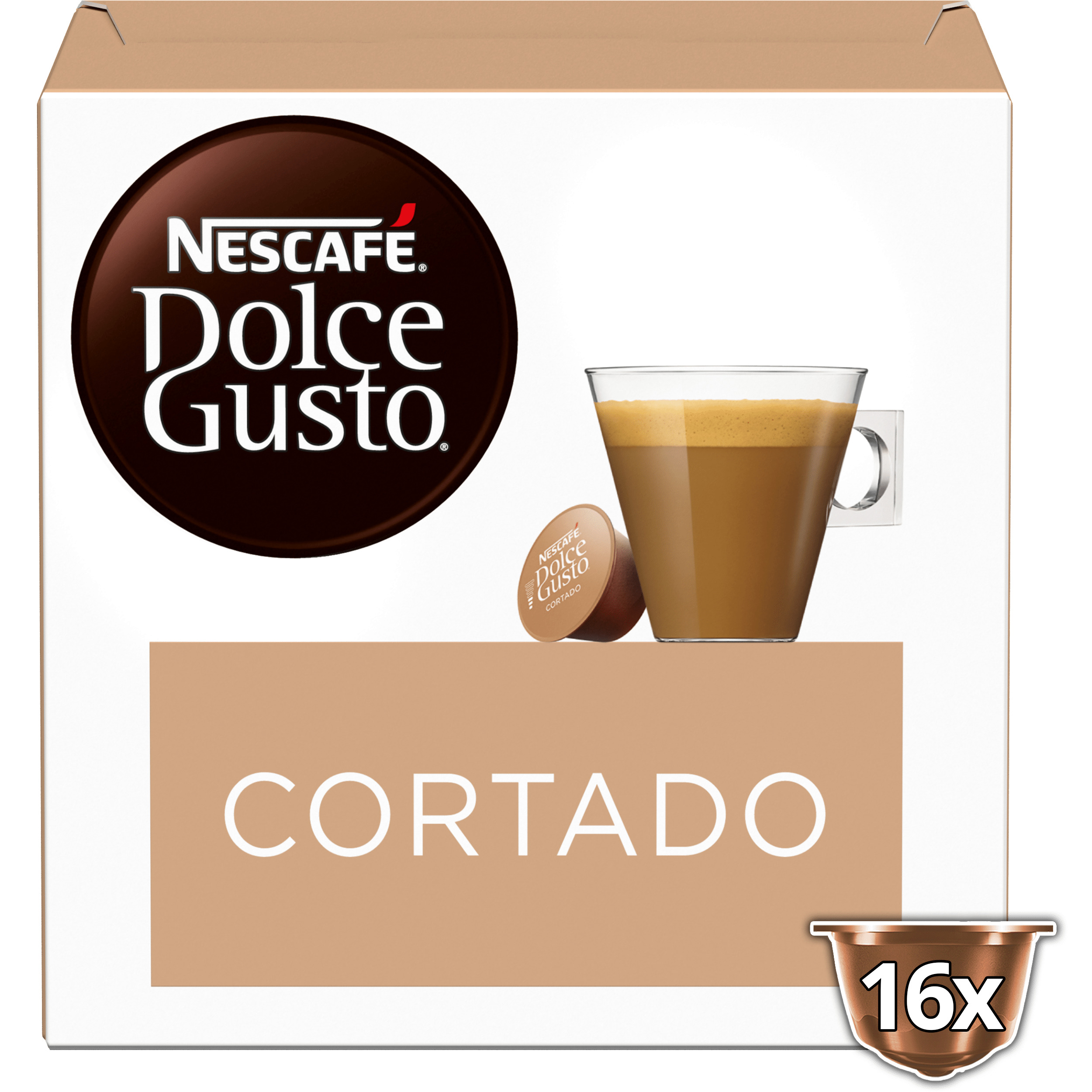 Nescafe Dolce Gusto koffiecups cortado Doos 16 st