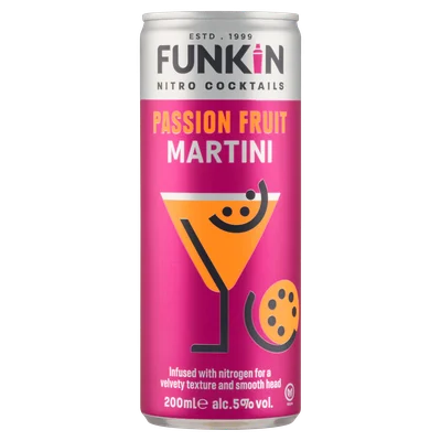 Funkin Cocktails Passion Fruit Martini Blik 200 ml