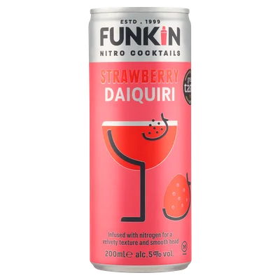 Funkin Cocktails Strawberry Daiquiry Blik 200 ml