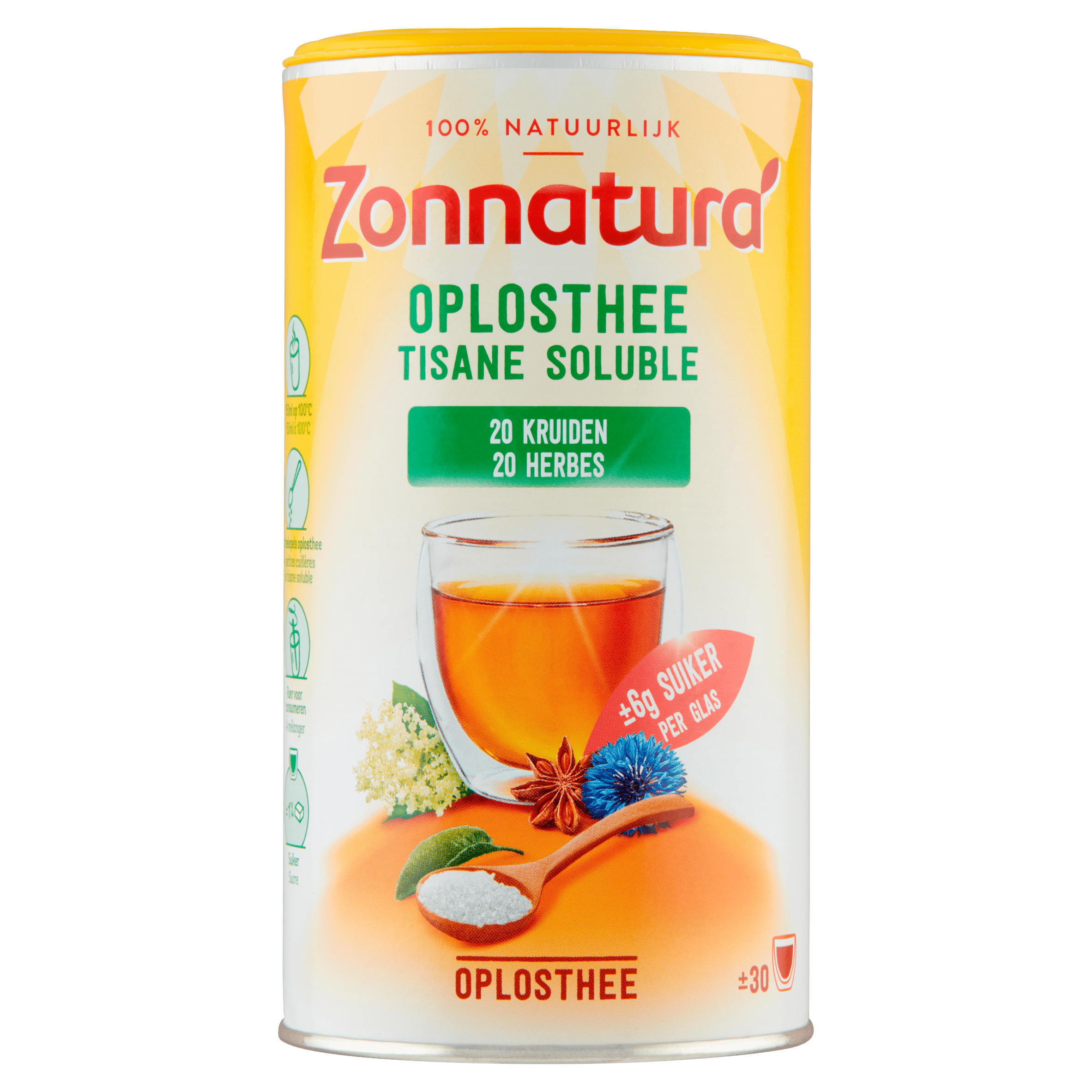 Zonnatura Oplosthee 20-kruiden bio Blik 200 g