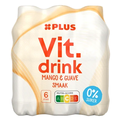 PLUS Vitamin drink mango &amp; guave 0% Krimp 3000 ml